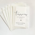 Personalized Wedding Tissue Packs, Custom Wedding Confetti Packs, Happy Tears, Confetti Packs, Tissue Packets, Wedding Favor
