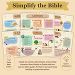 Bible Made Simple for Study, Birthday/Christmas/Baptism Gift for Kids/Adults/New Believers