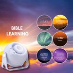 Bible Verse Projector with 6 Scripture Discs, Bible Study Accessories, Home Decor, Birthday/Baptism Gift for Kids/Christian Family