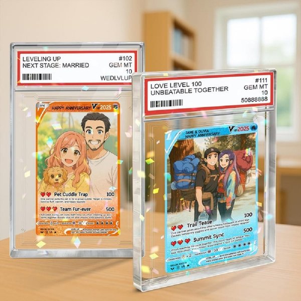 Custom Photo Cartoon Themed Gift for Couple, Gifts from Wife, Personalized Love Card, Wedding Gift, Newlywed Gifts, Anniversary Gifts