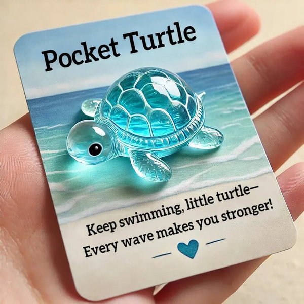 Animal Pocket Hug Gift, Encouragement Keepsake with Inspiring Card