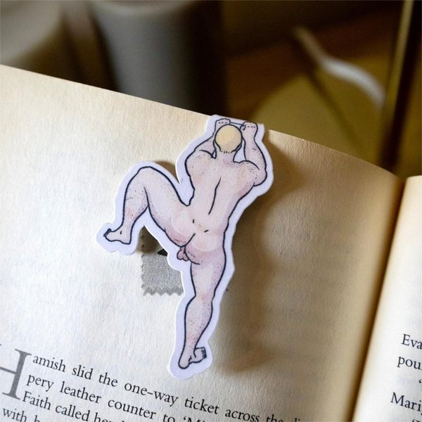 Naked Men Magnetic Bookmarks