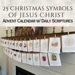 Christmas Symbols of Jesus Advent Calendar: Scripture Cards, Homeschool Kids Gift
