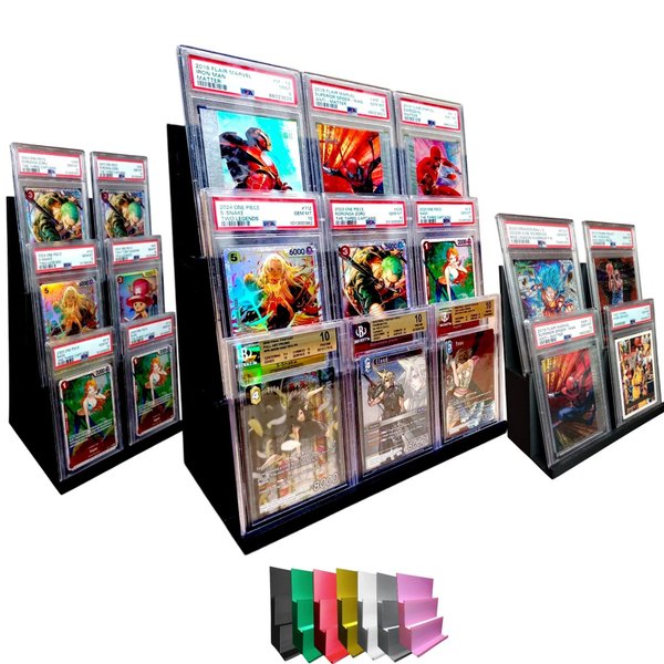 Graded Trading Card Display Tower, Choose Color & Variant