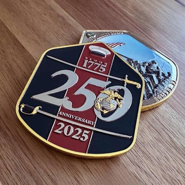Pièce de collection du Corps des Marines du 250e anniversaire, édition limitée, cadeau pour les vétérans/collectionneurs