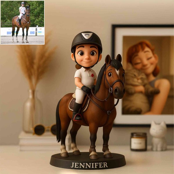 Photo de cheval en 3D avec nom, portrait réaliste en acrylique pour la décoration du bureau et de la maison, cadeau de Noël pour les amoureux des chevaux et les cavaliers.
