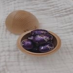 Custom Name Hollow Egg, Personalized Fillable Large Wooden Speckled Easter Egg,  Easter Gift for Kids