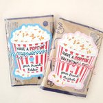 Personalized Valentine's Day Popcorn Stickers, Custom Name Labels for Kids, Perfect Kids for Preschool Gift
