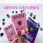 (Set of 12pcs)Custom Valentine's Cards with Heart Star Crystal, Colorful Classroom Card Exchange Favors, Valentine's Day Gift for Boys/Girls/Kids
