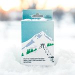 Ski House Card Games, Strategy Ski Card Game, Mountain Adventure Table Game, Gift for Ski Lover/Family