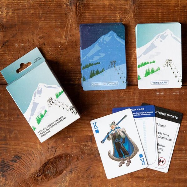Ski House Card Games, Strategy Ski Card Game, Mountain Adventure Table Game, Gift for Ski Lover/Family