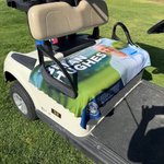 Personalized Photo Golf Cart Seat Cover with Monogram, Water Resistant, Birthday Gift for Golf Lovers