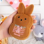 Personalized Easter Y2K Bunny Name Wallet, Easter Cartoon Bunny Coin Purse, Bunny Coin Storage Pendant, Easter Basket Filler, Easter Gifts for Kids