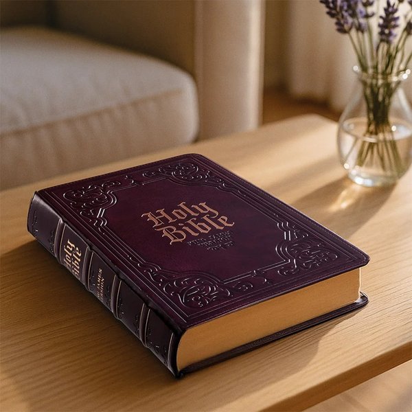 KJV Holy Bible, Giant Print Full-size Faux Leather Red Letter Edition - Thumb Index & Ribbon Marker, King James Version (KJV Full Size GP Editions)