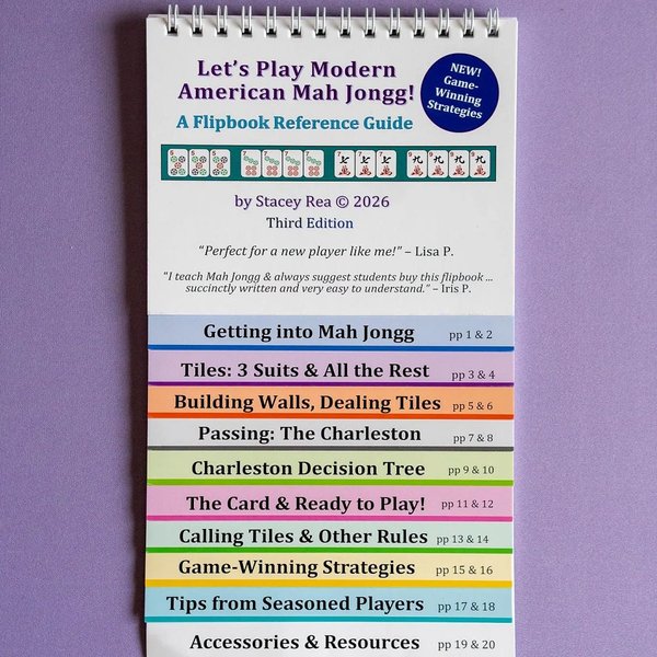 Let’s Play Modern American Mah Jongg! A Flipbook Reference Guide (2026 3rd Edition), Mahjong Play Guide, Gift for Mahjong Beginners/Lovers