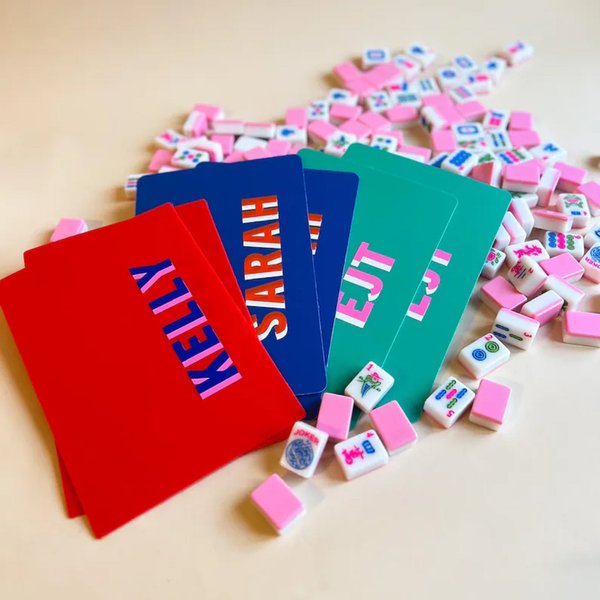 Mélangeur de cartes Mahjong personnalisé, set de mélangeur de tuiles personnalisé, cadeau idéal pour les soirées Mahjong