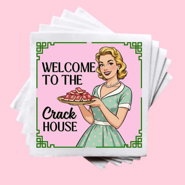 Lot de 30 serviettes à cocktail Mahjong, 