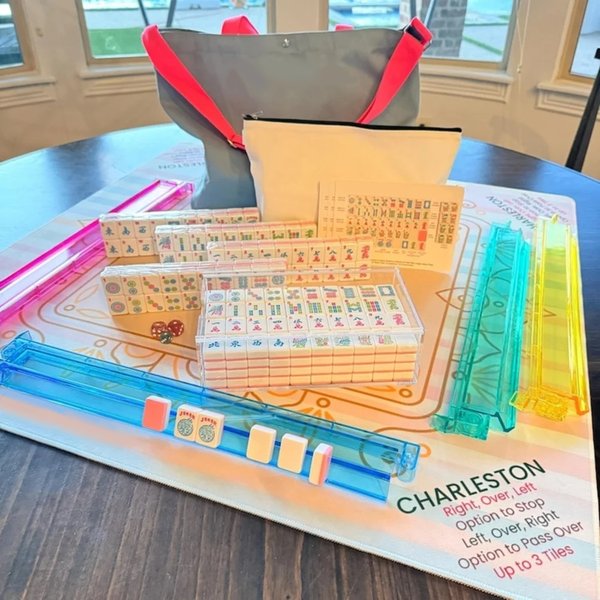 Ensemble de tuiles rose 2-couleurs Mahjong Studios, American Mahjong 166-Tile Bundle, Mother's Day/Birthday Gift for Players