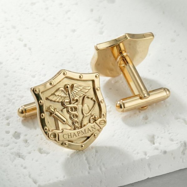 Boutons de manchette ronds personnalisés avec nom, accessoires de costume, cadeau de fête des pères/de graduation/de carrière pour hommes