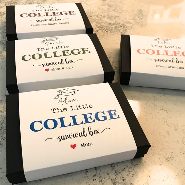 Custom College Gift Card Book Survival Kit, College Care Package, High School Graduation Gift, Personalized Gift for College Student