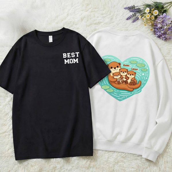 Sweatshirt personnalisé avec nom et titre Cadeau d'anniversaire de fête des mères pour maman grand-mère famille