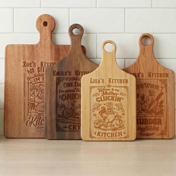 Personalized Funny Design Charcuterie Cutting Board with Name Kitchen Decor Anniversary Birthday Gift for Wife Couple