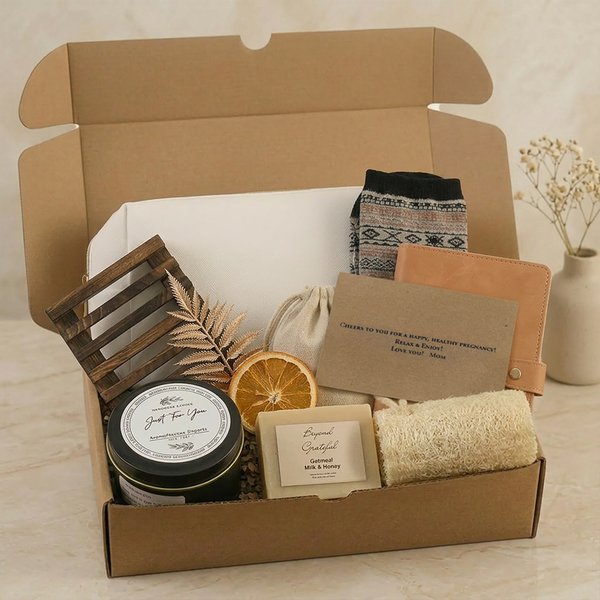 Handmade Self Care Package for Women, Spa Gift Basket, Sister Thank You Set Kit, Birthday/Christmas Gift for Mom/Best Friend