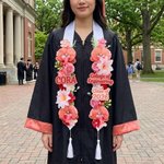 Etole de graduation florale personnalisée avec nom et université, Lei de graduation 2026, ceinture de graduation florale, décor de la fête de graduation, cadeau pour les gradués