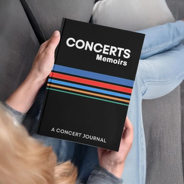 Unique Concert Journal with 124 Pages to Track Favorite Concerts Memorial Keepsake Birthday Anniversary Gift for Music Lovers and Concert Fans