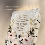 Bible à onglets KJV personnalisée avec nom, King James Version Sainte prise de notes, cadeau pour fille/étude de la Bible groupe de jeunes
