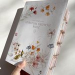 Floral Design NLT Tabbed Holy Bible, New Living Testament with Vegan Leather Cover, Christian Gift for Family/Her