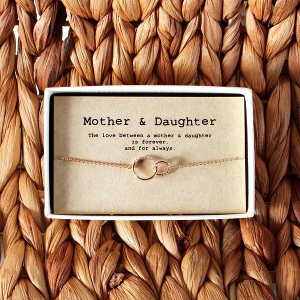 Mother Daughter Bracelet • Mother's day Gift • mom Bracelet • mother daughter jewelry • 01-Br-Mother & Daughter