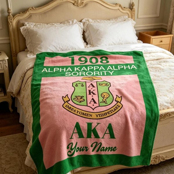 Personalisierte griechischen Buchstaben Crest weiche Decke werfen, benutzerdefinierte 1908 inspiriert Sorority dekorative Decke für sie, bedeutungsvoll Keepsake Geschenk für Schwestern
