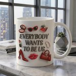 Fashion Boss Mug with Full Wrap Graphic, Movie-Inspired Coffee Cup, Birthday/Christmas Gift for Film Fan/Her