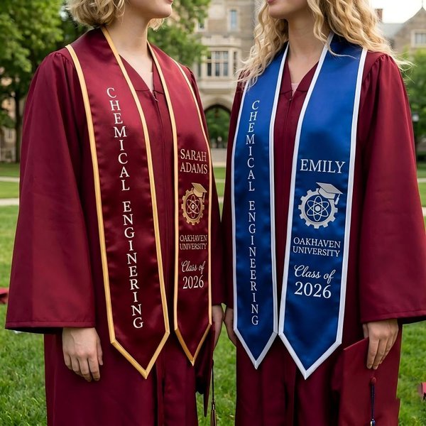 Embroidered Custom Graduation Stole, Personalized Logo & Name Graduation Sash, RN Nursing Graduation 2026,Graduation Gifts for Class of 2026