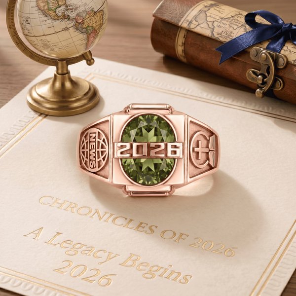 Bague de fin d'études personnalisée avec pierre de naissance et nom, souvenir gravé de la promotion 2026, cadeau de fin d'études pour elle/homme/grande personne